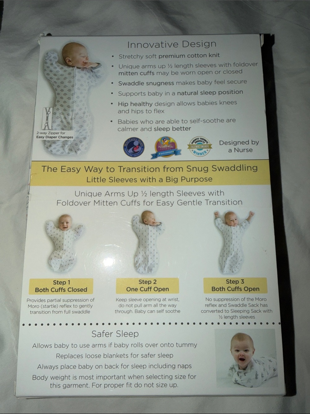 SwaddleDesigns Transitional Swaddle Sack - Picture 5 of 8
